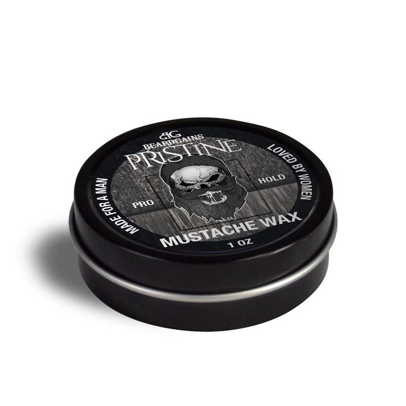 Beard Gains Strong Competition Pro Hold Mustache Wax 1oz -