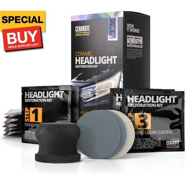 ® Ceramic Headlight Restoration Kit – Guaranteed To Last As