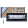 Fits 12x4 Duct Opening Steel Adjustable Air Supply Grille by