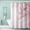 AASIRA Shower Curtain Anti-Mould Pink Sakura Bathroom Bath Waterproof Shower