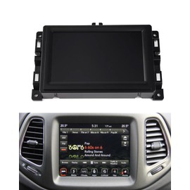 TepHnf 7" Uconnect Touch Screen Display with Bracket for 2017-2020 Jeep Compass TDO-WXGA0700K00057-V1 LMB-K00057BL-A fit Radio Navigation