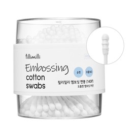 Fillimilli Embossing Cotton Swabs (140P) N - Fillimilli Embossing Cotton Sw
