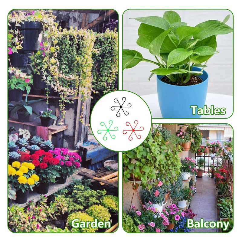 QIYUDA 12 PCS Plant Stem Support, Reusable Stem Holder, Different