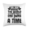 EOD Technician Explosive Ordnance Disposal Master Throw Pillow