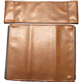 Bonded Leather Replacement Cover Set for Directors Chair (Round Stick) - Saddle