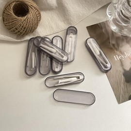 Portable Contact Lens Stick Tool Case Set，Contact Lenses Remover and Insertion Tool (Inserter/Remover+Tweezer with Soft Tip)，Candy Color (Clear Purple)