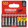 Eveready Super Heavy Duty Carbon Zinc AAA, 8 Pack