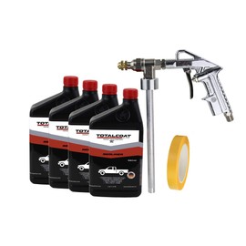 Total Coat Spray In Bedliner Grey, Durable Truck Bed Coating Protects from Rust, Corrosion and Scratches; Easy to Apply Trucks, Cargo Vans, Box Trucks (4 Quarts, Sprayer, Tape Kit)