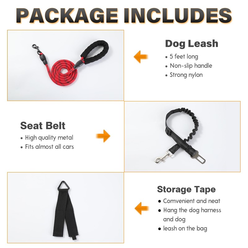 Escape Proof Dog Harness Medium Sized Six Point Adjustable, Soft