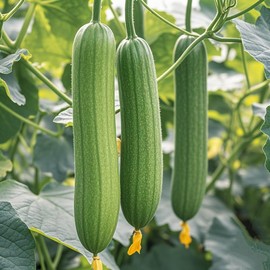 Extra Long Luffa Gourd Seeds USA Asian Chinese Loofah Sponge Gourd Seeds Non-GMO Heirloom 20pcs Zucchini
