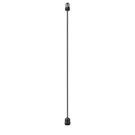 Novelty Lights E26 Medium Base 24 Inch Light Socket Extension Drop Cord, Commercial Grade for Outdoor String Lights, UV and Weather Resistant, Max 11 Watts, Black