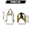 sourcing map Car Console Device Panel Dashboard Brackets Metal Bronze