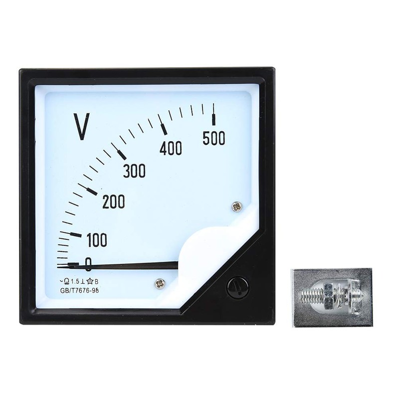 AC 0-500V Measuring Range Square Panel Voltage Meter Voltage Tester