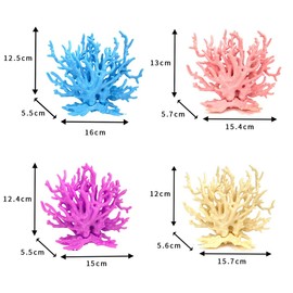 AIMALL Vibrant Artificial Soft Corals for Aquariums – Colorful Synthetic Coral Decor for Saltwater Tanks, Lifelike Aquatic Grass Landscape