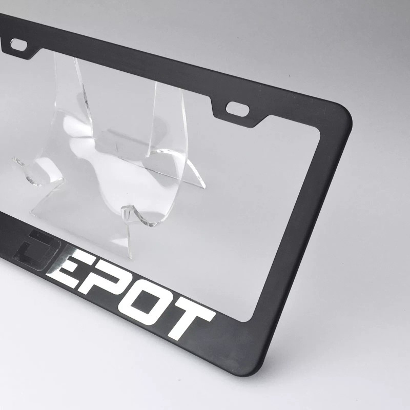 KA Laser Engrave Aston Martin Logo Mirror Matte Black License