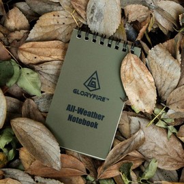 GLORYFIRE Waterproof Notebook Tactical All-Weather Spiral Memo Paper Notepad with Waterproof Grid Paper for Outdoor Activities Recording 3"x5" (10pcs)