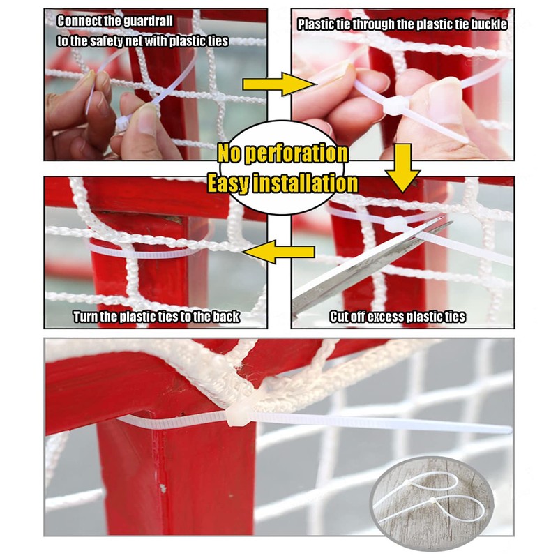 KACQIYT White Safety Net Cat Net Protective Net Children's Bunk