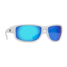 Calcutta Arena Polarized Sunglasses Crystal Frame/Blue Mirror Lens