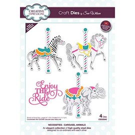 Sue Wilson - Necessities - Carousel - Animals - Craft Die