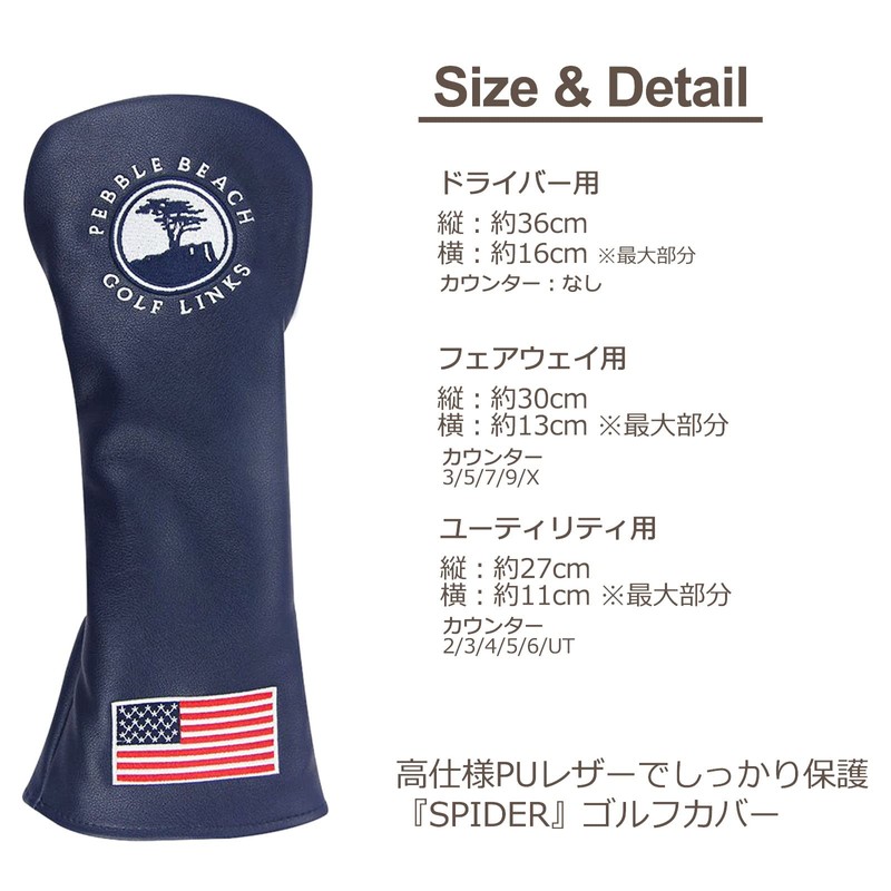 Headcover Golf Cover Driver Cover Wood Cover FW Utility Cover