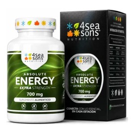 4 Seasons Nutrition  ABSOLUTE ENERGY  Creatina, L-carnitina  Complejo B  700 mg  Suplemento Alimenticio  Fórmula Avanzada  Vegano, Sin Gluten, Sin... 