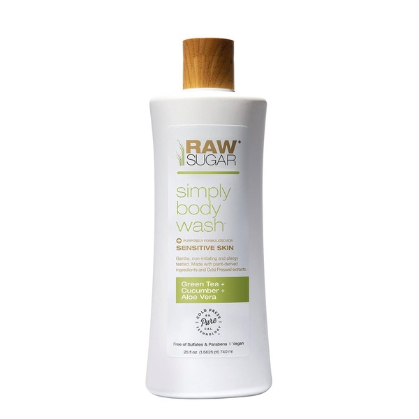 Raw Sugar Sensitive Skin Green Tea Cucumber and Aloe Vera
