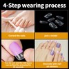 SUNNIFLY Pack of 150 Polygel Nail Shapes for Toes, 15