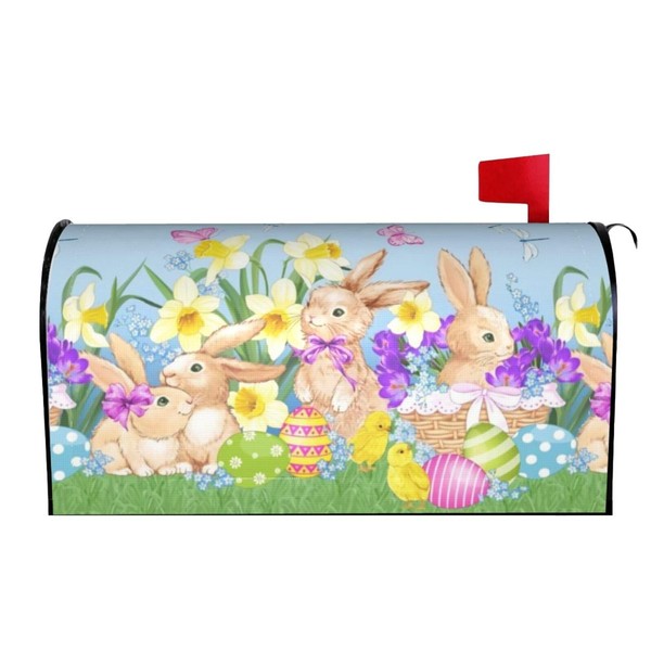 Easter Mailbox Cover Magnetic Standard Size 21 x 18 Inch