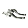 Zafina-UP Silver CNC 6 Position Shorty Brake Clutch Lever for