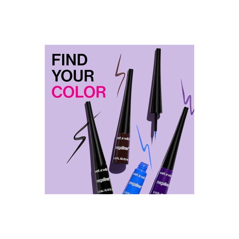 wet n wild MegaLiner - Delineador de ojos líquido -