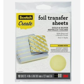 Scotch FOIL TRANSFER Sheets Set of 10 Gold & Silver Sealed~Quick Ship! NIP