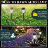 Huquary 50 Pcs Solar Outdoor Pathway Lights Bulk LED Solar