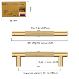 Coinkoly 10 Pack 3.75"(96mm) Champagne Bronze Cabinet Pulls Kitchen Cabinet Handles Champagne Gold Drawer Pulls Cupboard Hardware for Cabinets CK0026
