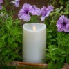 Luminara Outdoor Flameless Candle: Plastic Finish, Unscented Moving Flame Candle