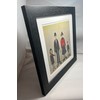 Greetingles Lowry-Style 12"/31cm Square Framed Print. Beautiful Black Ash Frame
