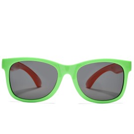 Pro Acme Kids Polarized Sunglasses for Boys and Girls Navigator Lenses Unbreakable Frame Sunnies (Green/Orange)