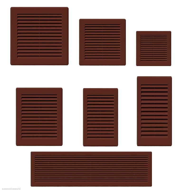 AirTech-UK Air Vent Grille Brown Plastic Wall Ducting Ventilation Cover