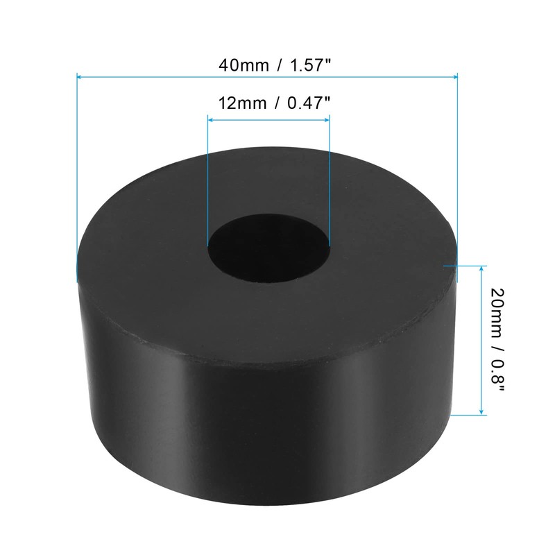 PATIKIL Anti-Vibration Washers 40mm Outer Diameter 12mm Inner Diameter 20mm