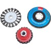 Hilka 51960300 3 pce Wire Brush & Wheel Set for