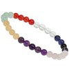 ELEDORO Stretch Bracelet Made of Real Gemstone Beads (6 mm)