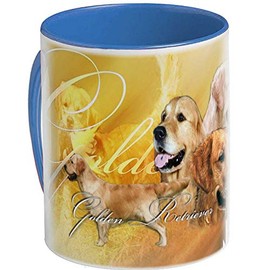 Cups (B) Blue Dog Golden Retriever