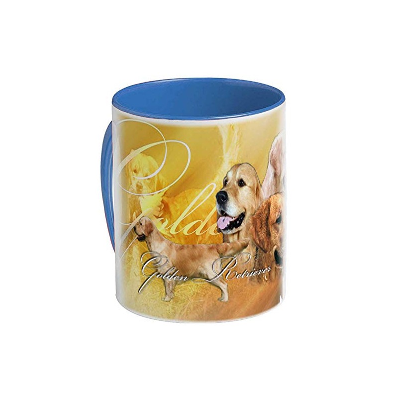 Cups (B) Blue Dog Golden Retriever