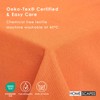 HOMESCAPES Burnt Orange Cotton Tablecloth 4 to 6 Seater Rectangular