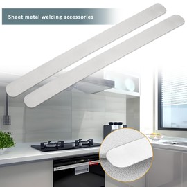 Briny River Pack of 10 304 Stainless Steel Sheet 300 x 25 x 0.6 mm Metal Strips for Construction Manufacturing and Mechanical Applications