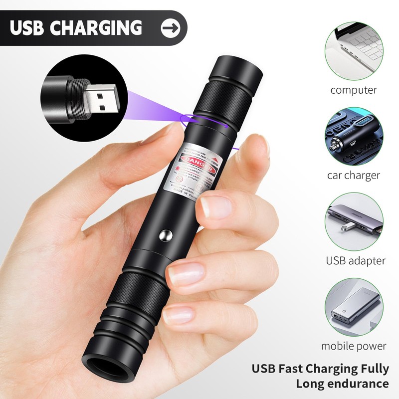 Laser Pointer High Power, Purple Laser Pointer Indicator Light, Long
