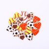 20PCS Sports Charms Enamel Basketball Baseball Pendant Charms for Jewelry