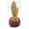 ZULUF Handcrafted Olive Wood Praying Hands Bible Stand – 7.4”