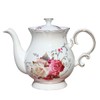 Jomop European Style Ceramic Flower Teapot Coffee Pot Water Pot