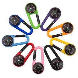 MenYiYDS 9 Pcs Mini Plastic Mountaineering Tuck Guide Pack Small Guide Paper Keychain Survival Guide Bag Hiking Concose Point Children Outdoor Camping