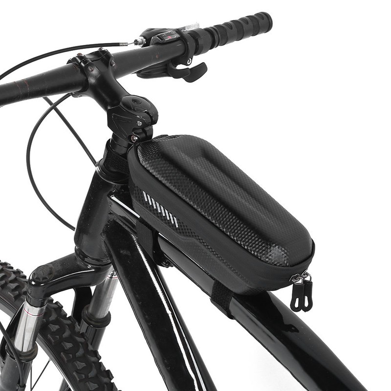 Hardshell Bicycle Mountain Bike Bag Front Beam Pipe Waterproof Saddle